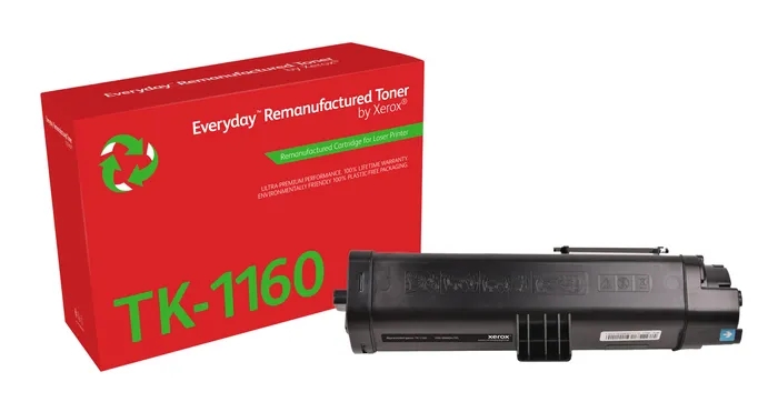 Xerox Everyday Kyocera Tk1160 Negro Cartucho De Toner Remanufacturado - Reemplaza 1T02Ry0Nl0