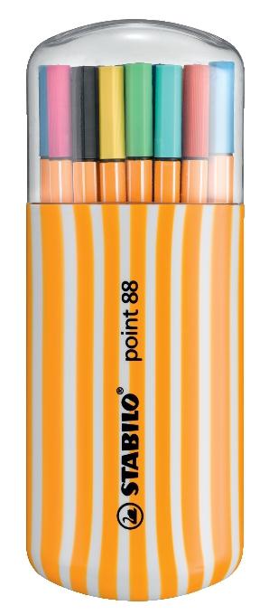 Stabilo Rotuladores Point 88 Colores Surtidos Estuche Zebrui 20 Ud