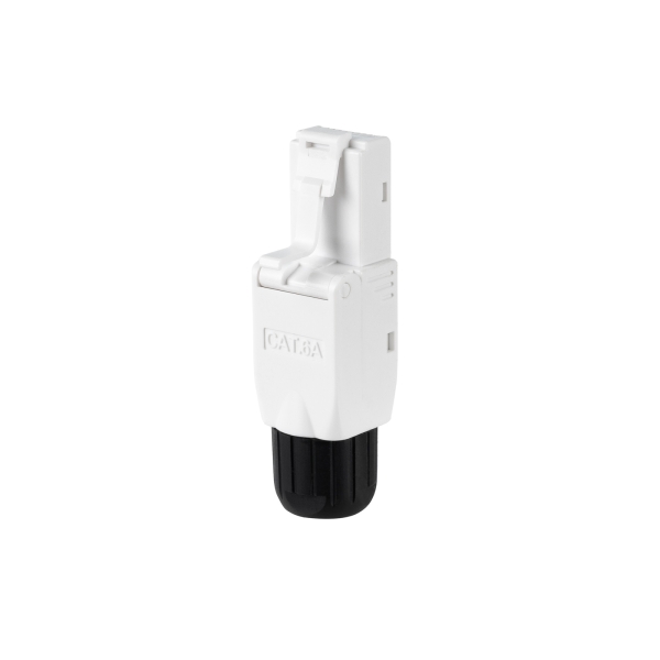 Nanocable Pack De 10 Conectores Rj45 8 Hilos Cat.6A - Auto Crimpable Sin Herramientas - Color Blanco